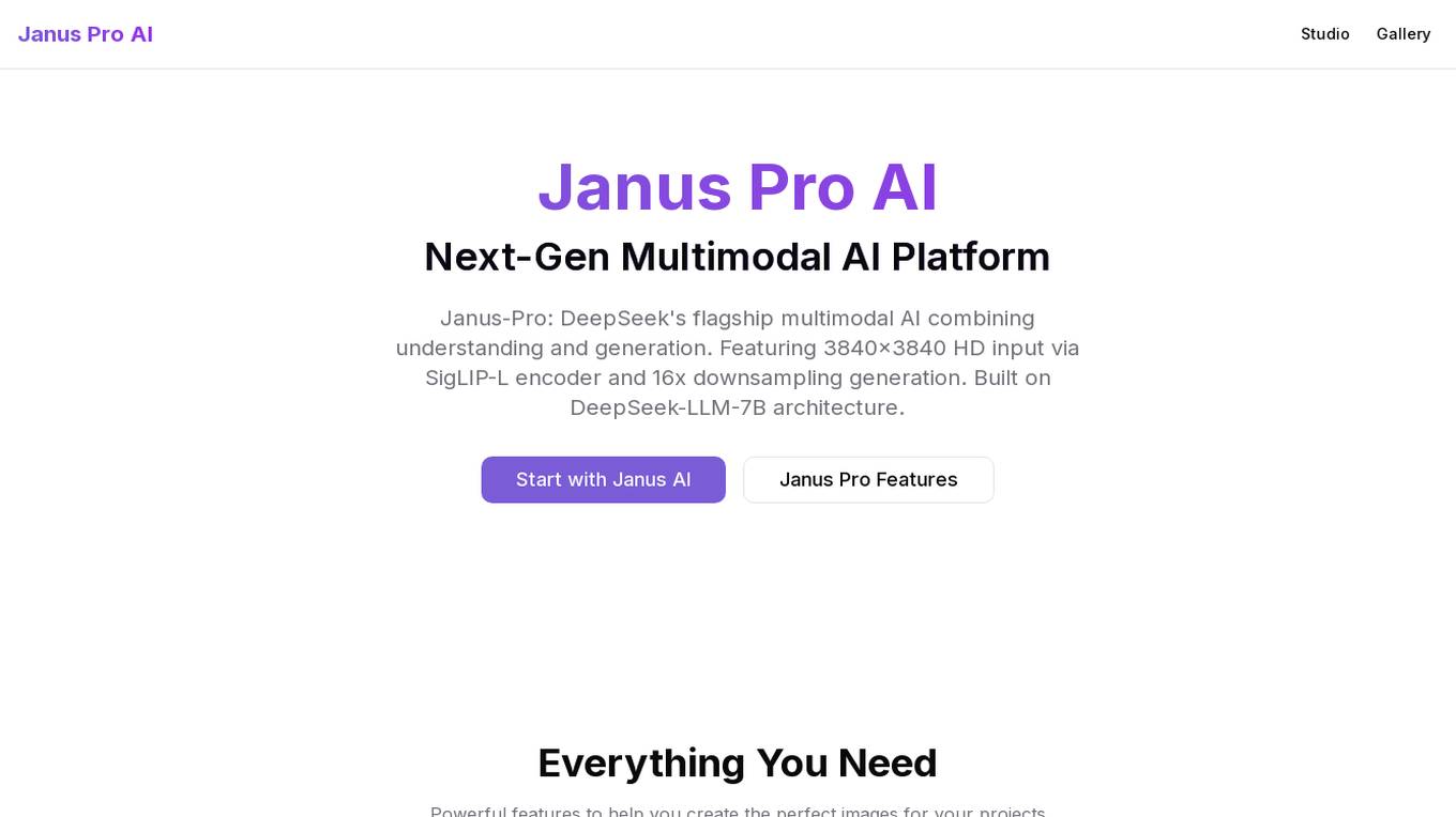 Janus Pro AI Screenshot