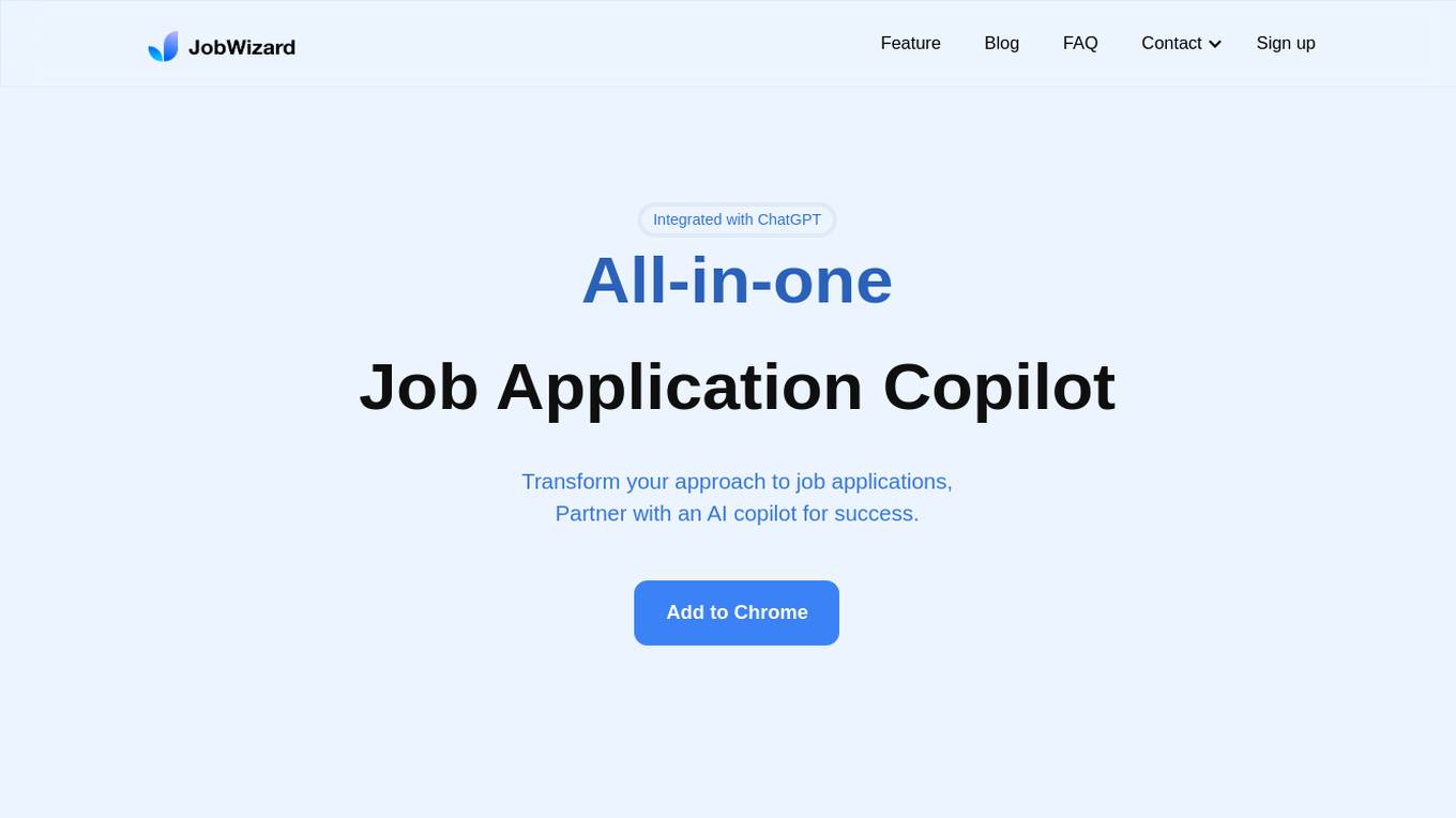 JobWizard screenshot