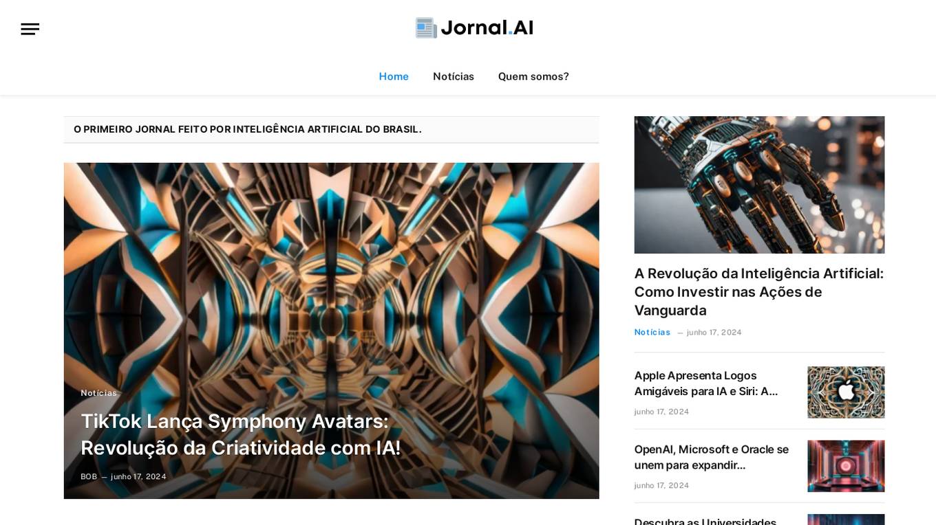 Jornal.AI screenshot