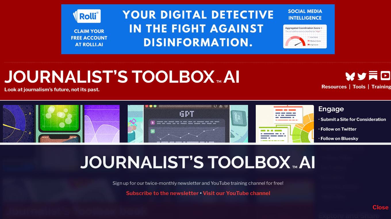 Journalist's Toolbox AI Screenshot