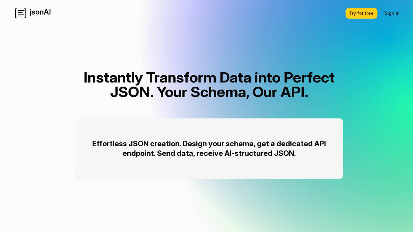 jsonAI screenshot