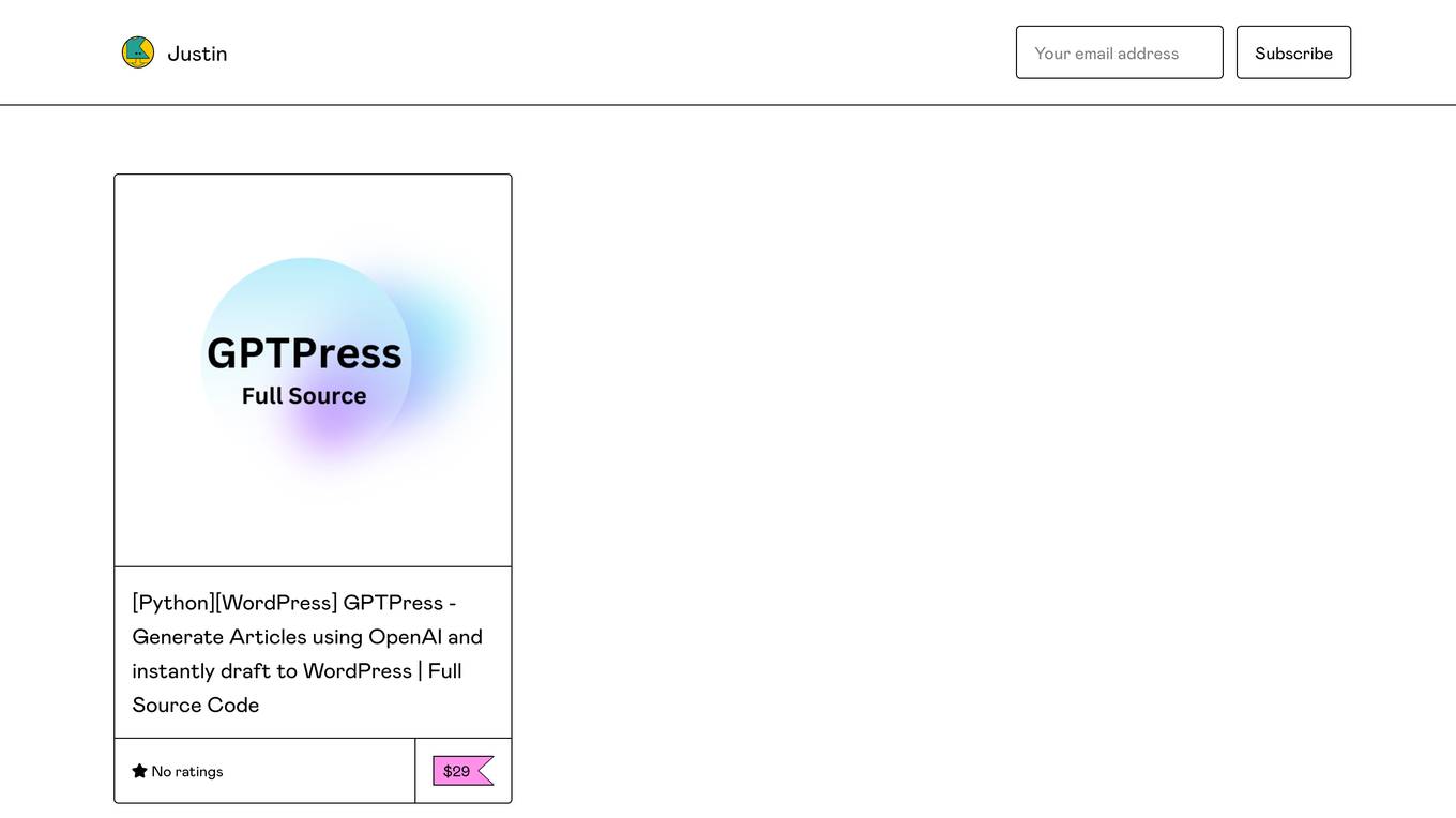 GPTPress screenshot