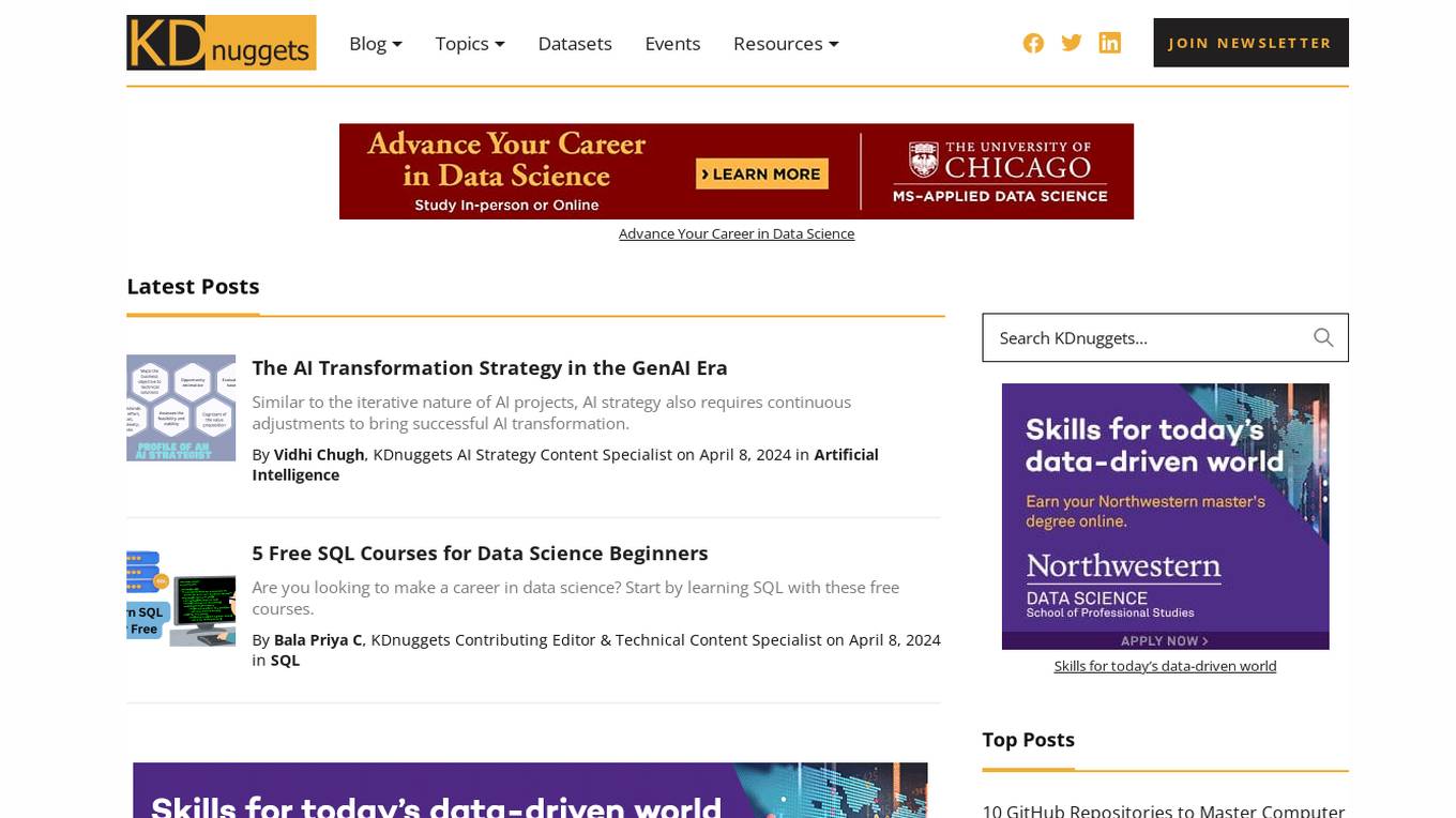 KDnuggets Screenshot