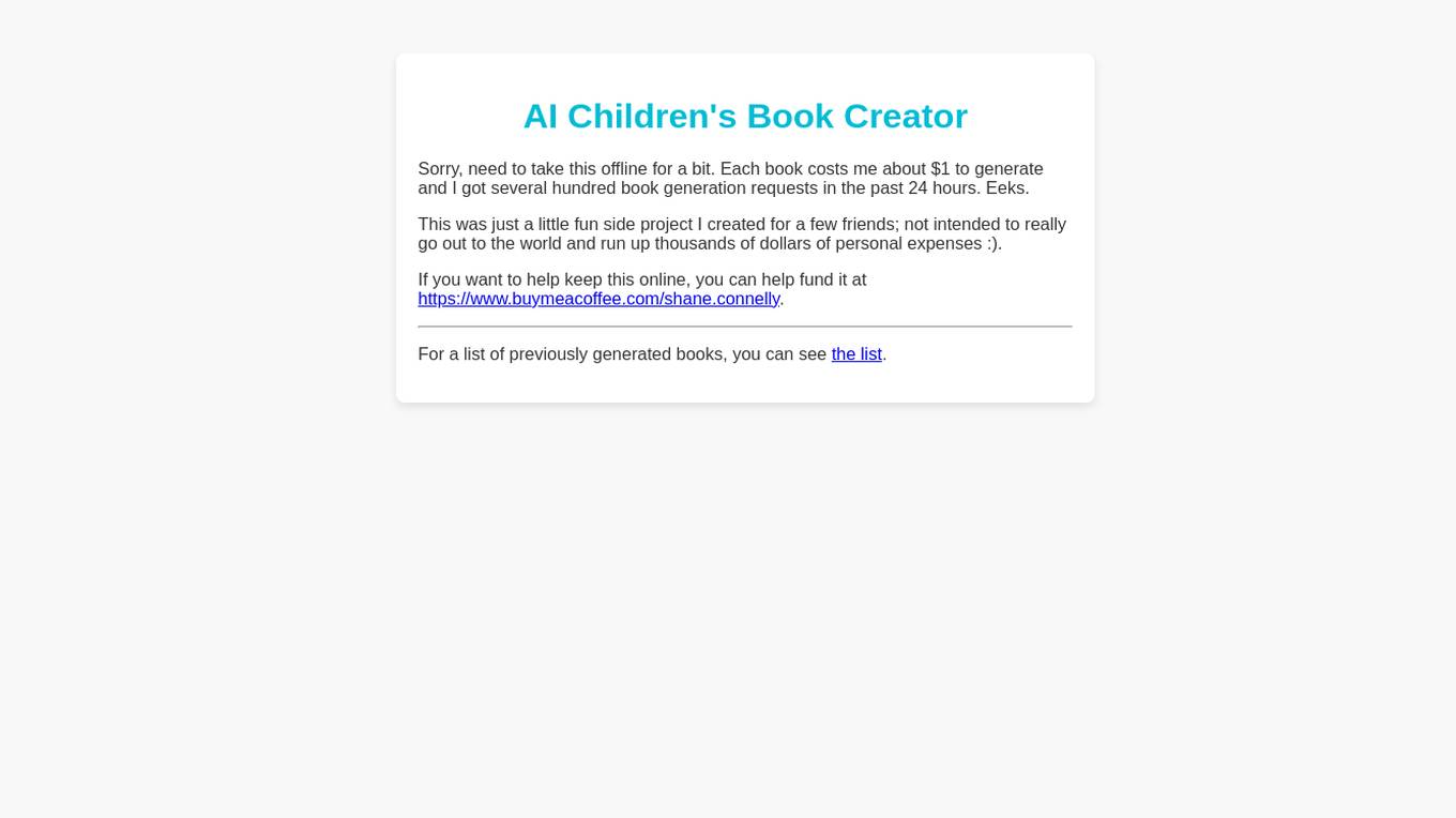 AI Children's Book Creator screenshot