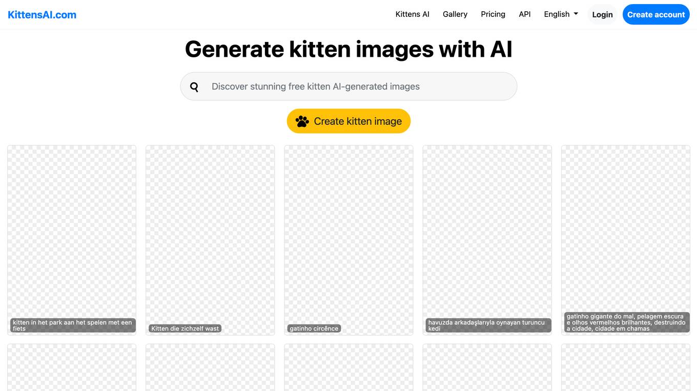 KittensAI.com Screenshot