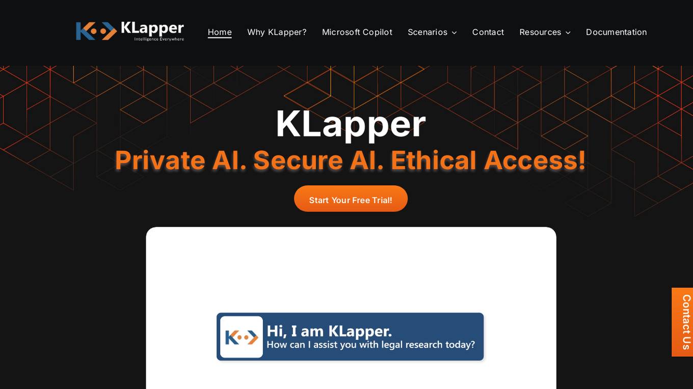 KLapper Legal Assistant screenshot