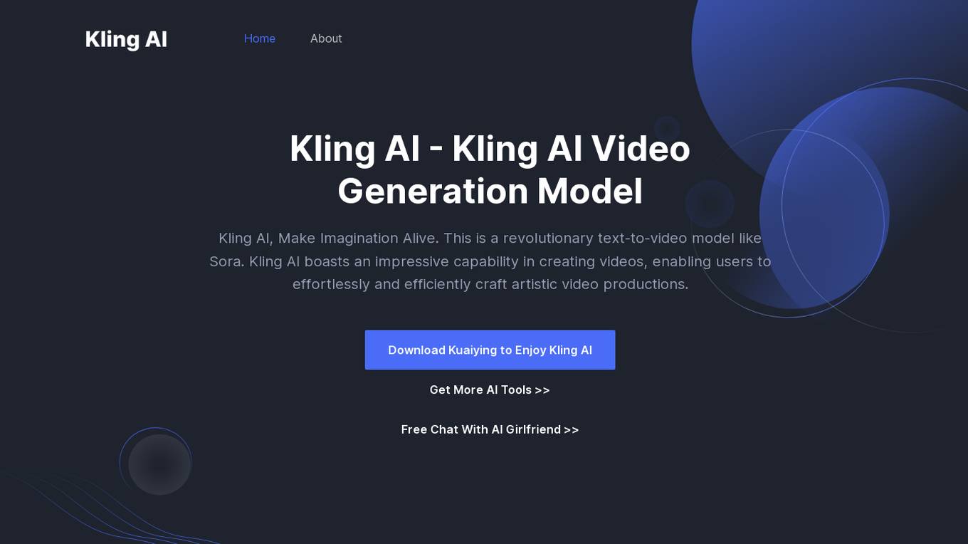 Kling AI screenshot