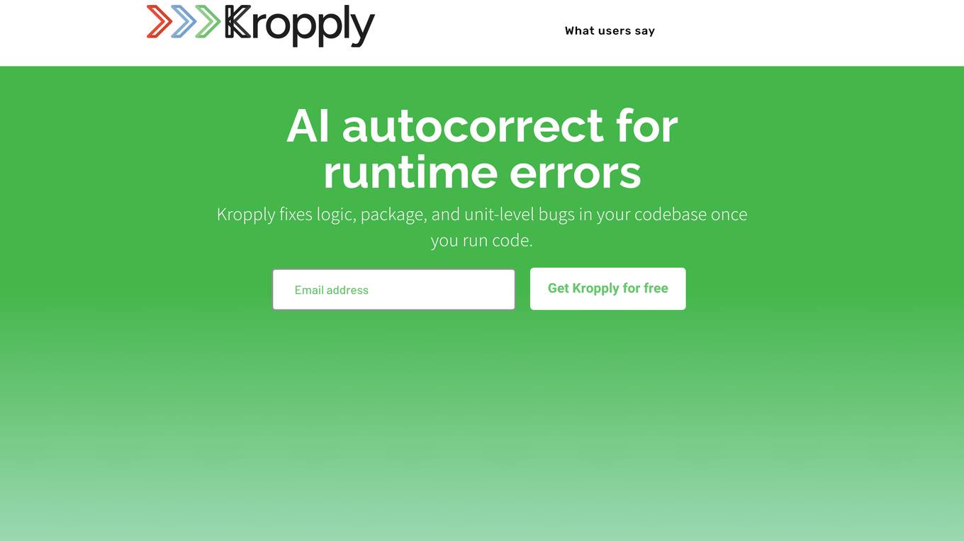 Kropply screenshot