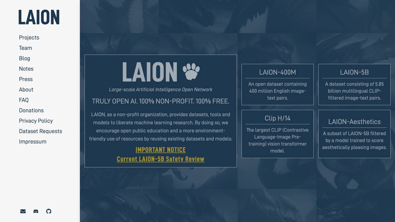 LAION Screenshot