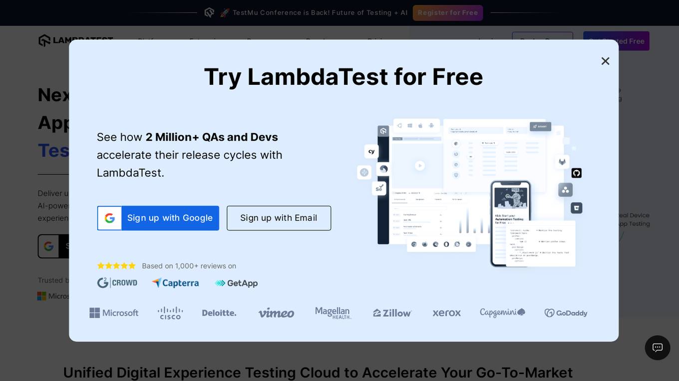 LambdaTest Screenshot