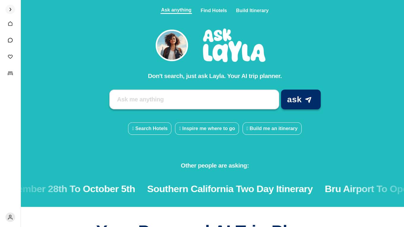 Trip Planner Layla screenshot