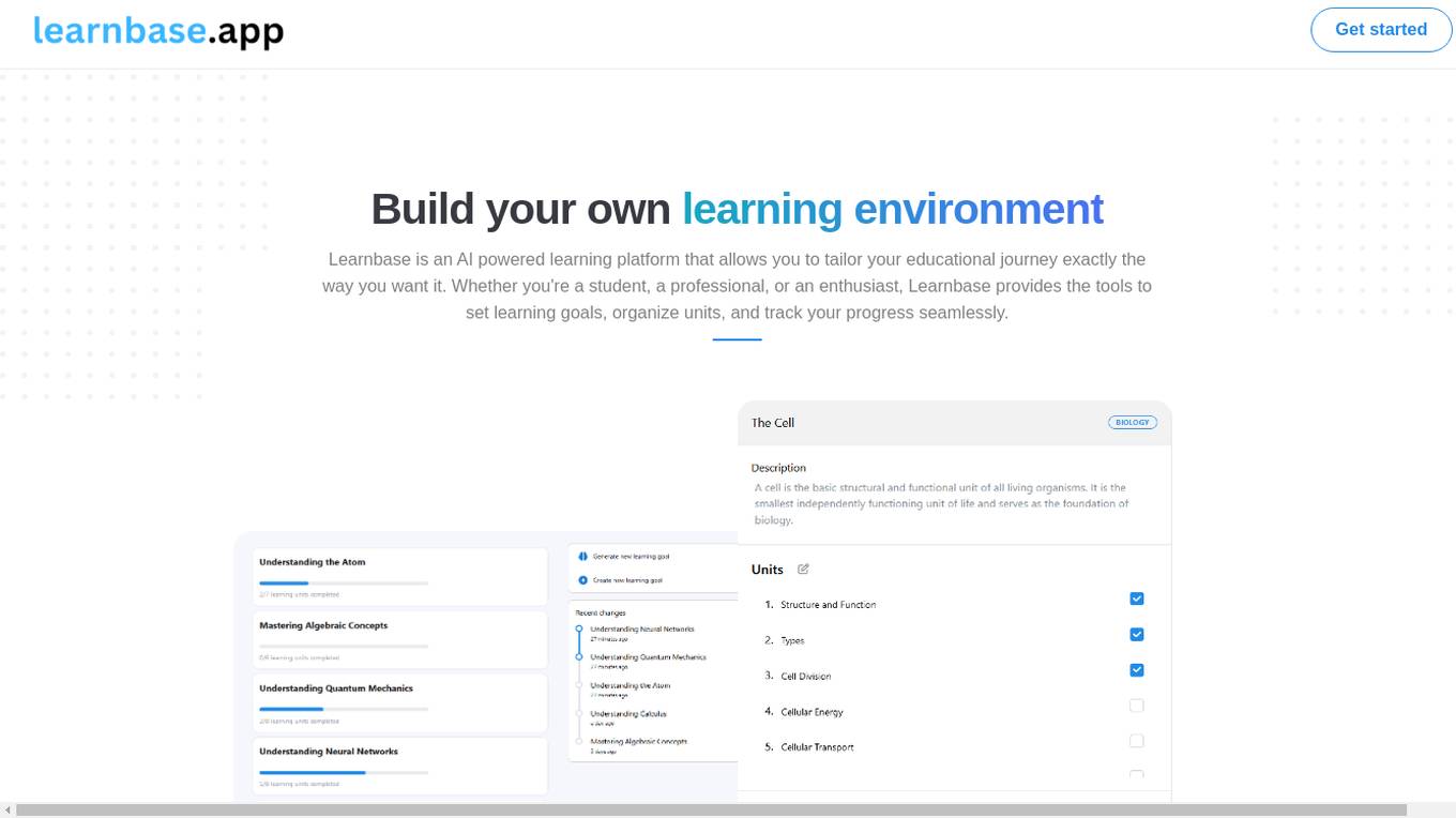 Learnbase screenshot