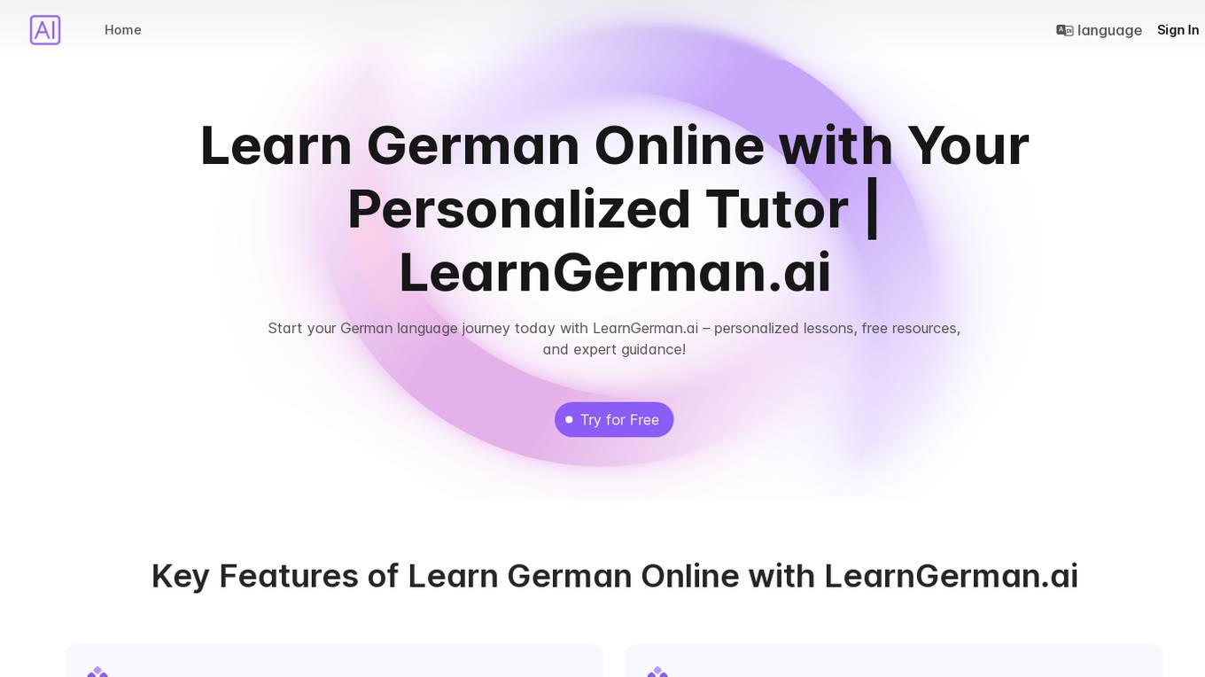 LearnGerman.ai Screenshot