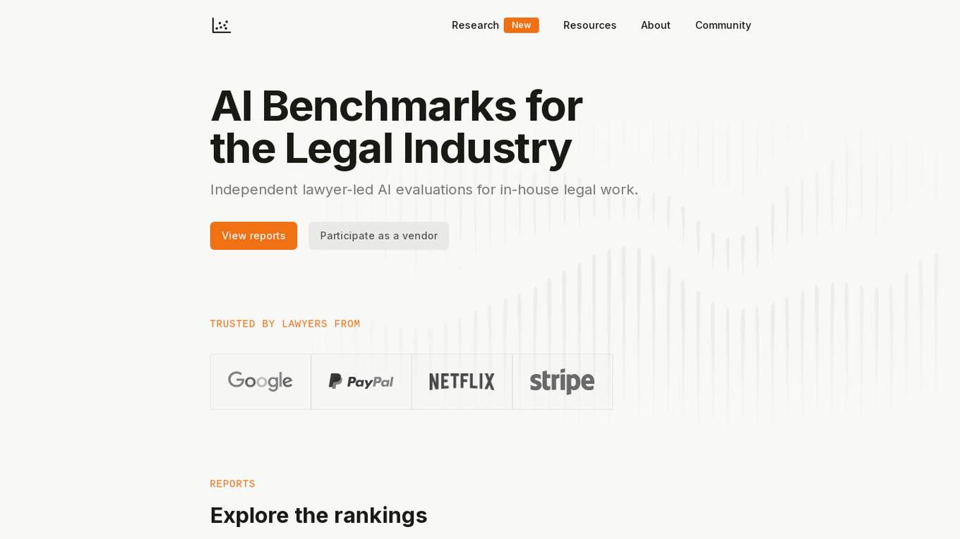 Legal Benchmarks Screenshot