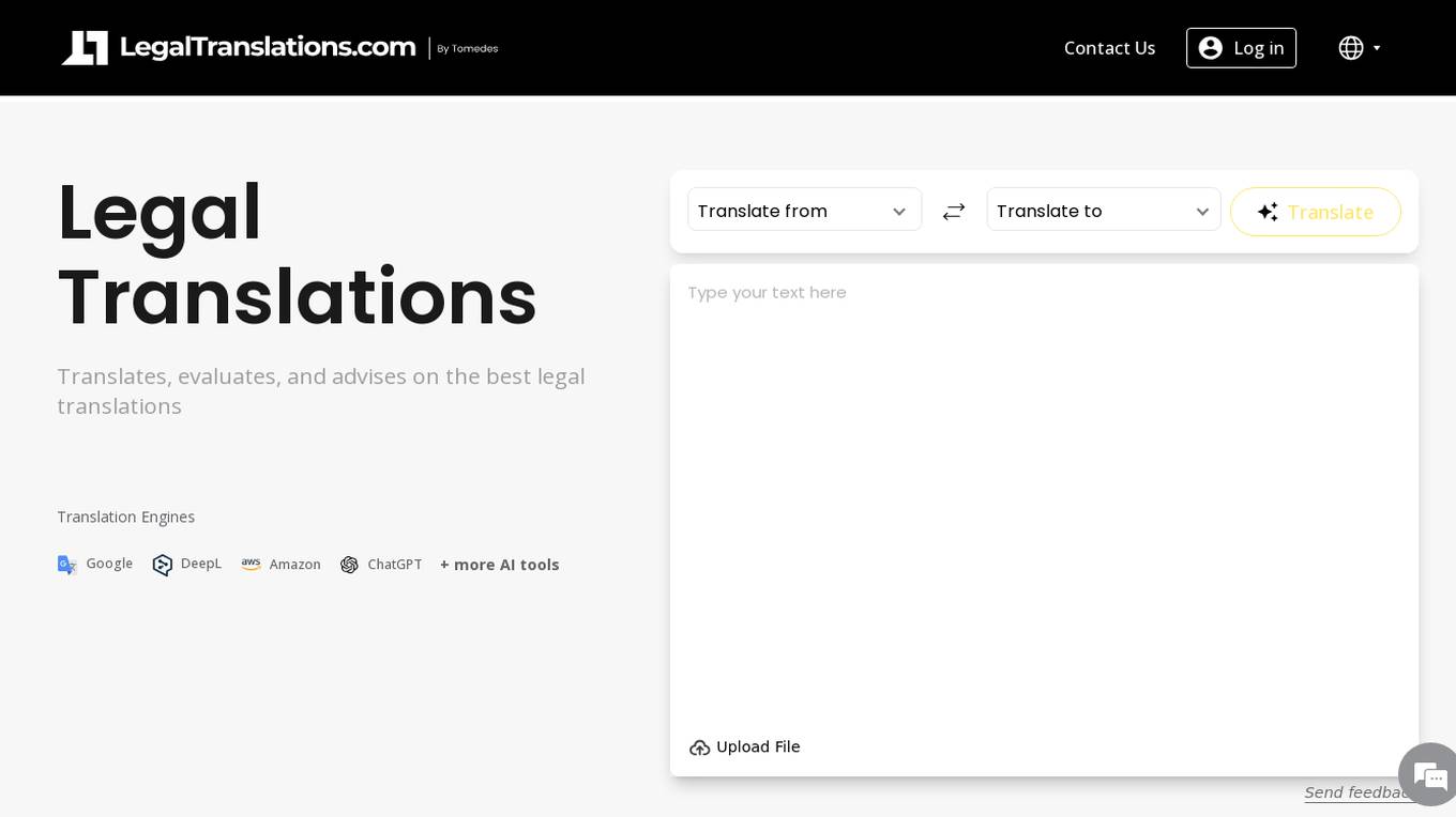 LegalTranslations.com Screenshot