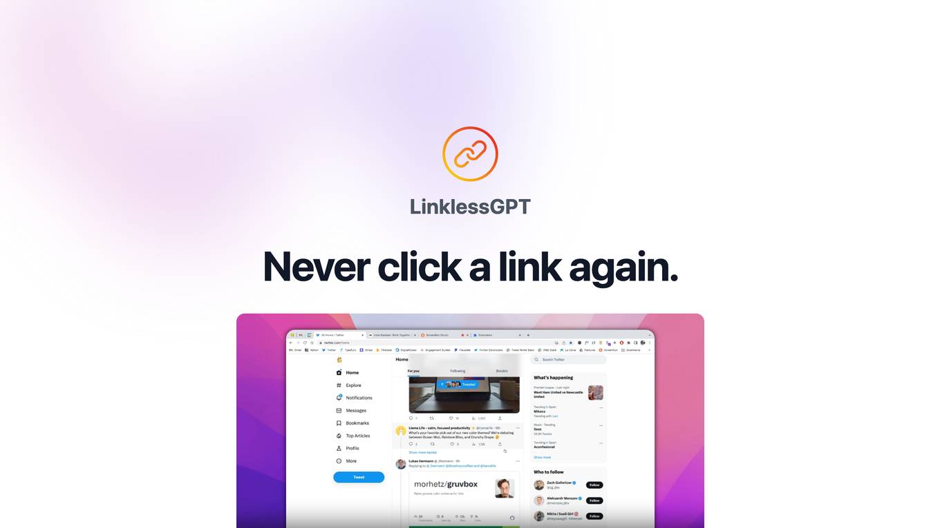 LinklessGPT Screenshot