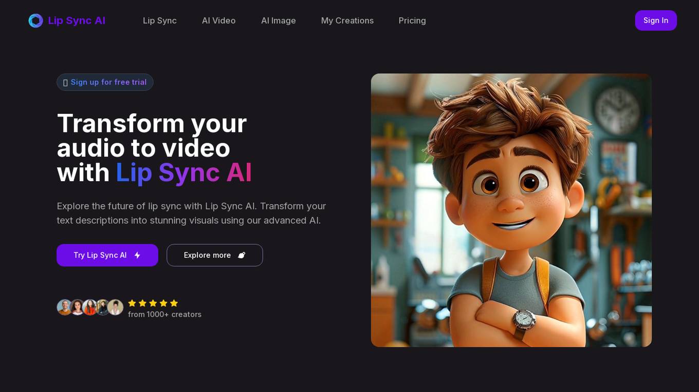 Lip Sync AI Screenshot