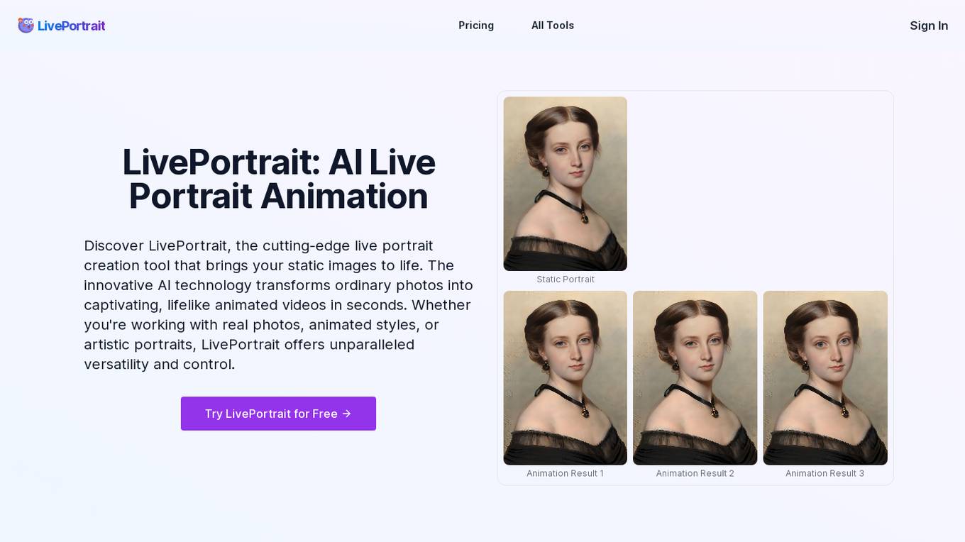 LivePortrait Screenshot