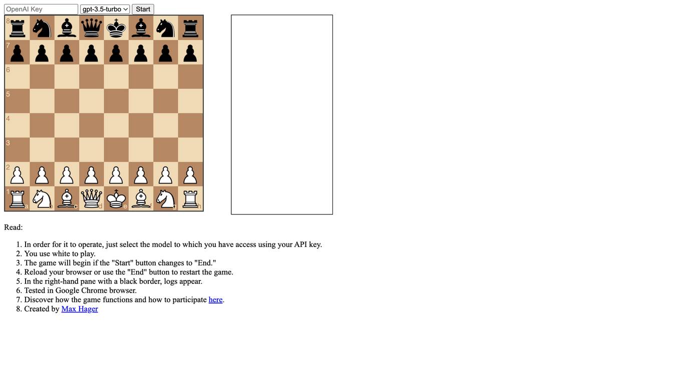 LLMChess Screenshot