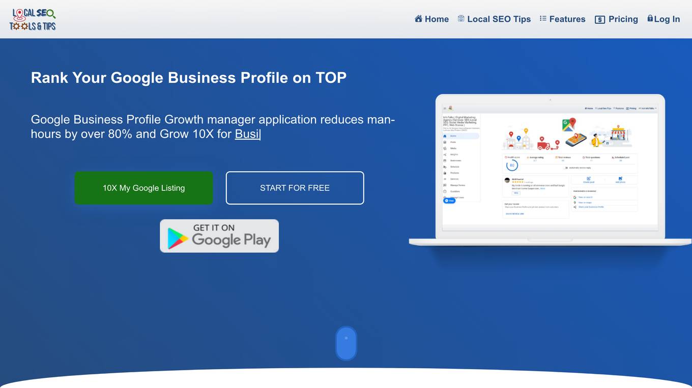 Google Business Profile Growth Manager screenshot