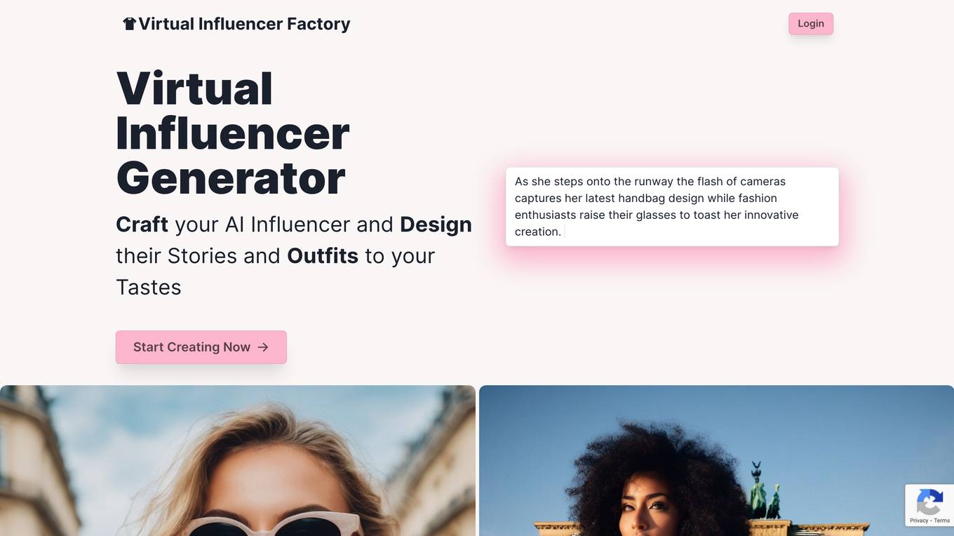 Virtual Influencer Factory screenshot