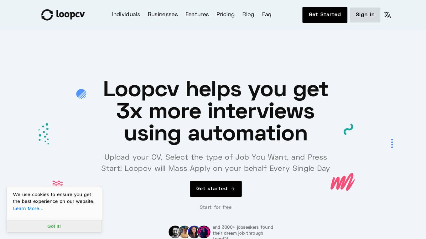 LoopCV Screenshot