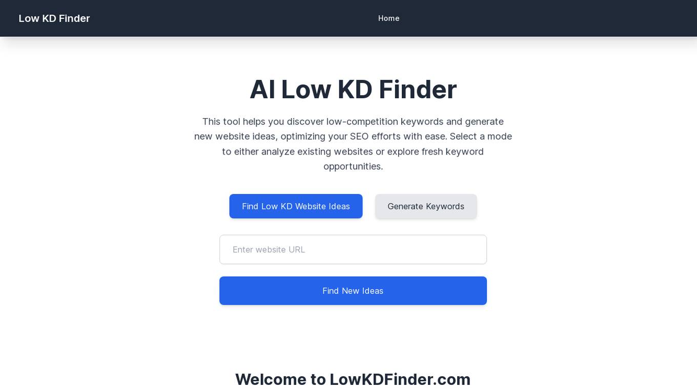 LowKDFinder Screenshot