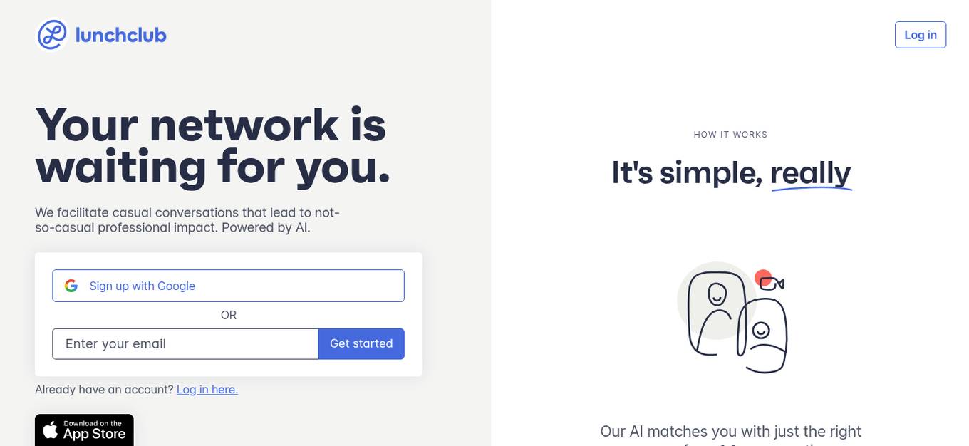 Lunchclub Screenshot