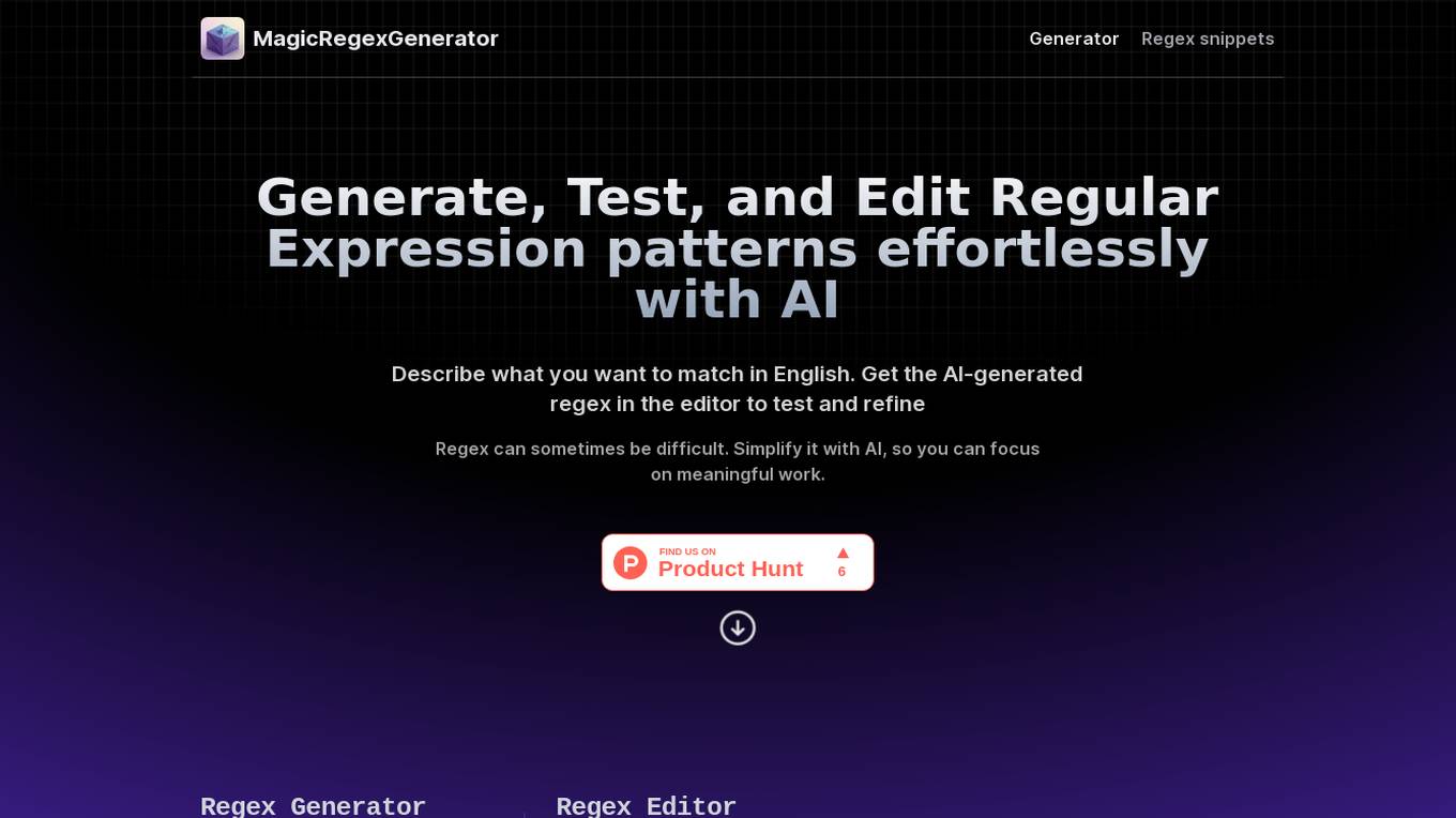 Magic Regex Generator screenshot