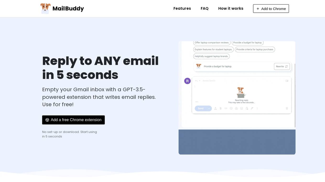 MailBuddy Screenshot