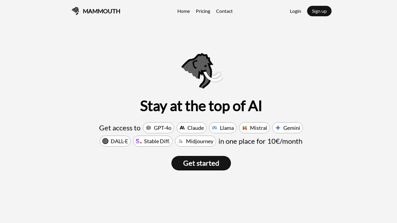 Mammouth AI Screenshot