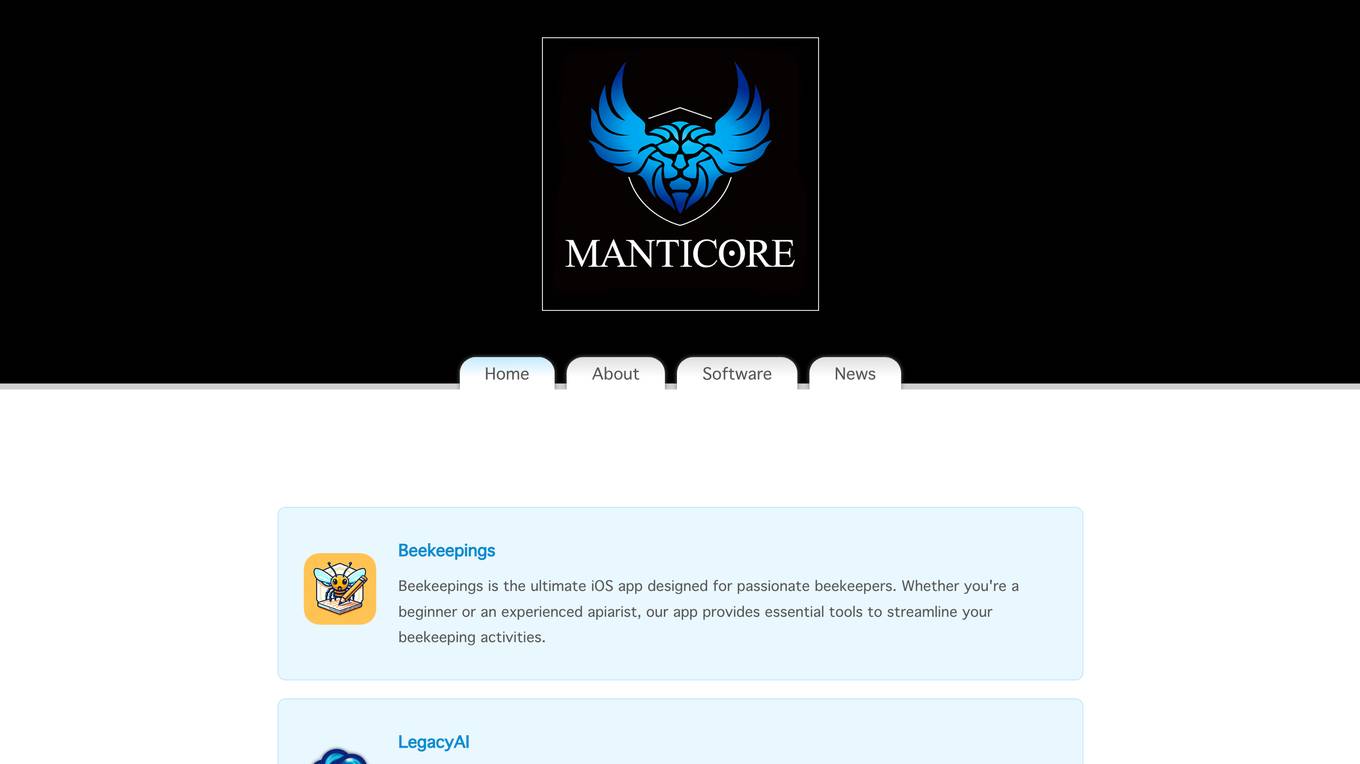 Manticore Software Screenshot