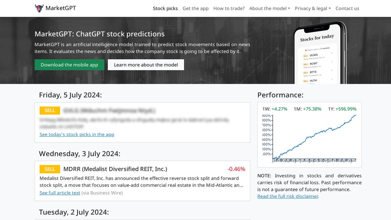 MarketGPT Screenshot