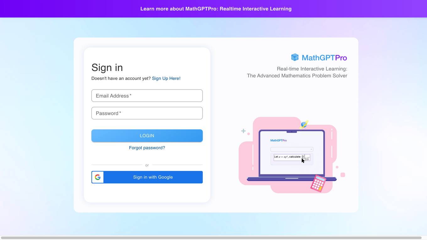 MathGPTPro screenshot