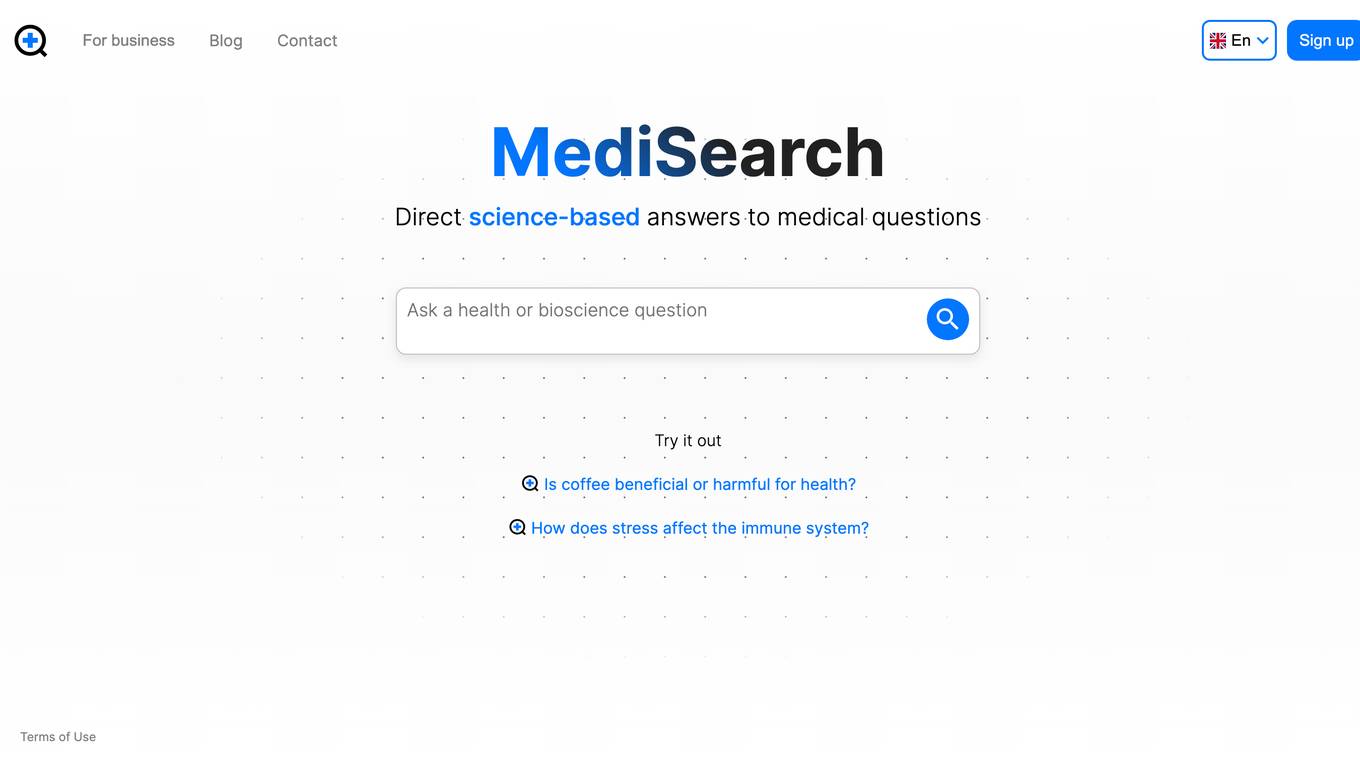 MediSearch Screenshot