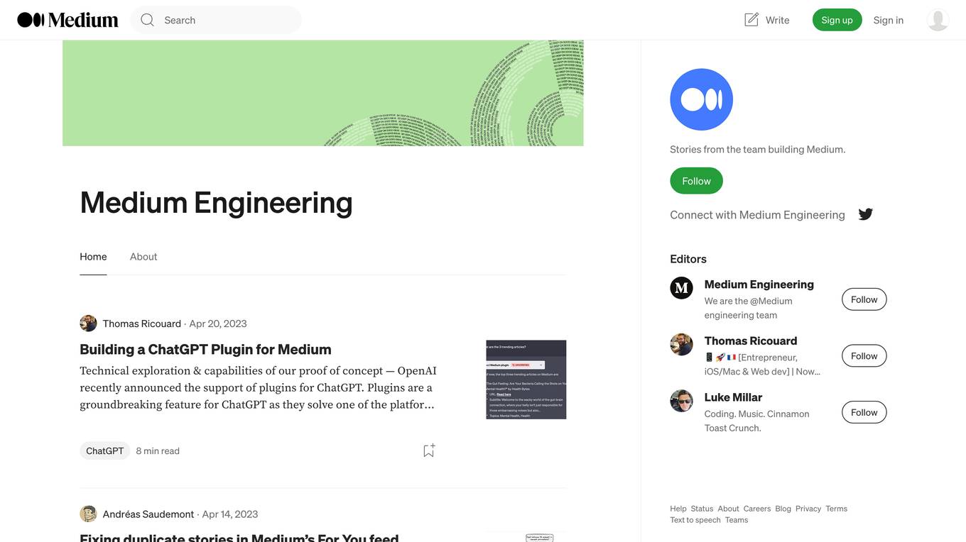 medium.engineering Screenshot