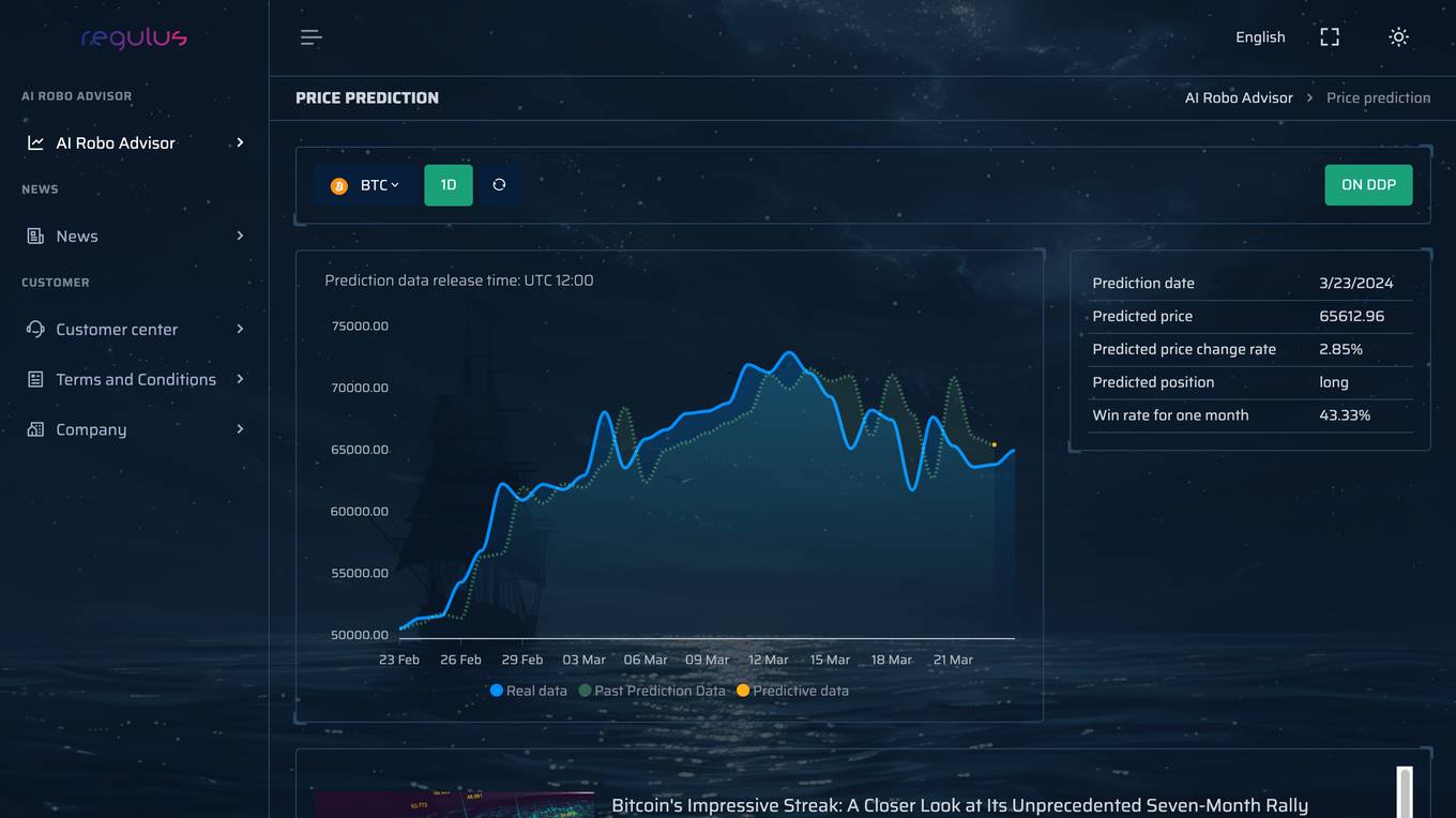 AI Robo Advisor Screenshot