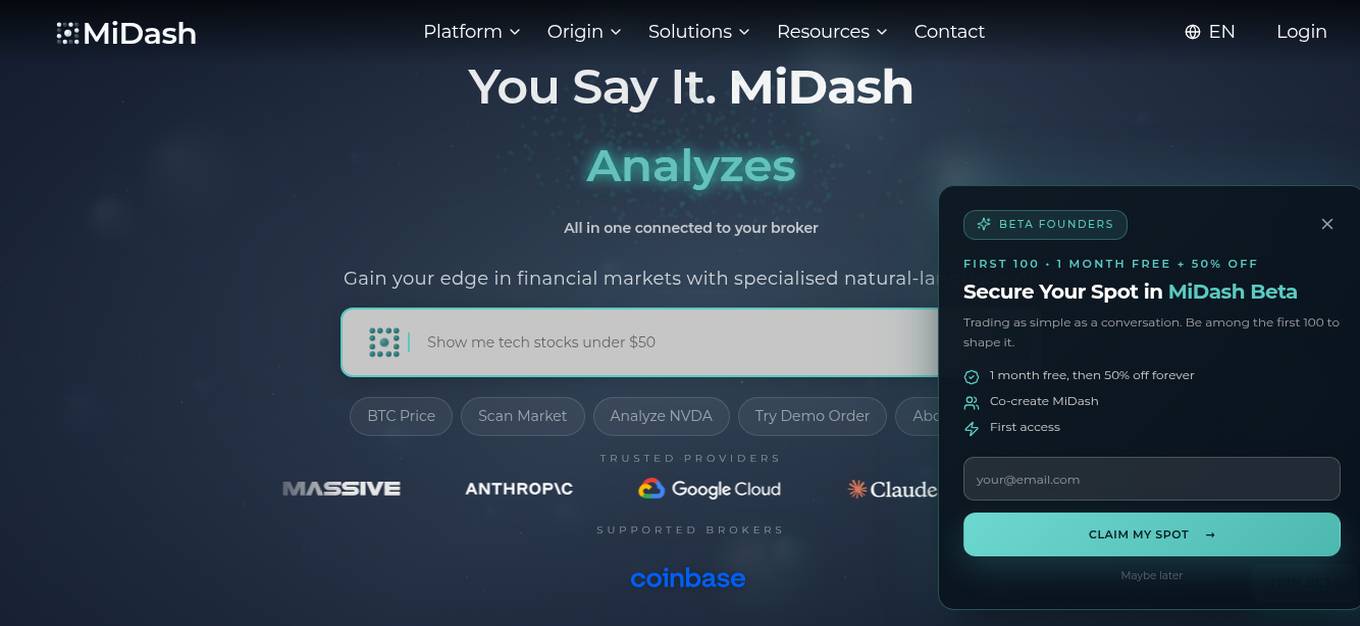 MiDash Screenshot