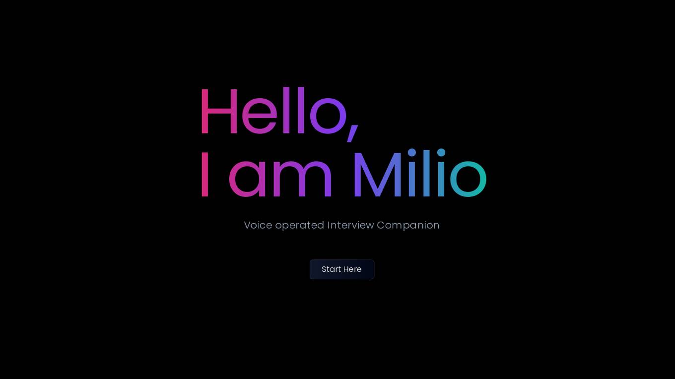 Milio screenshot