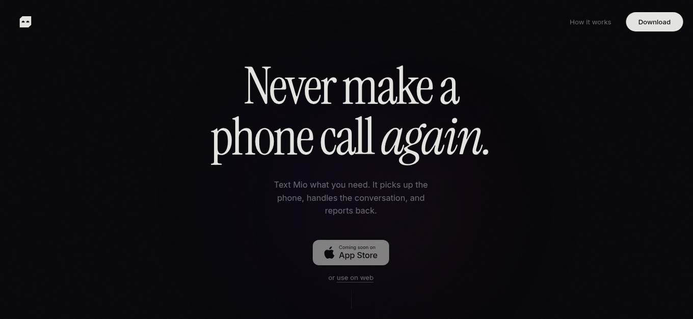 Mio AI Phone Assistant Screenshot