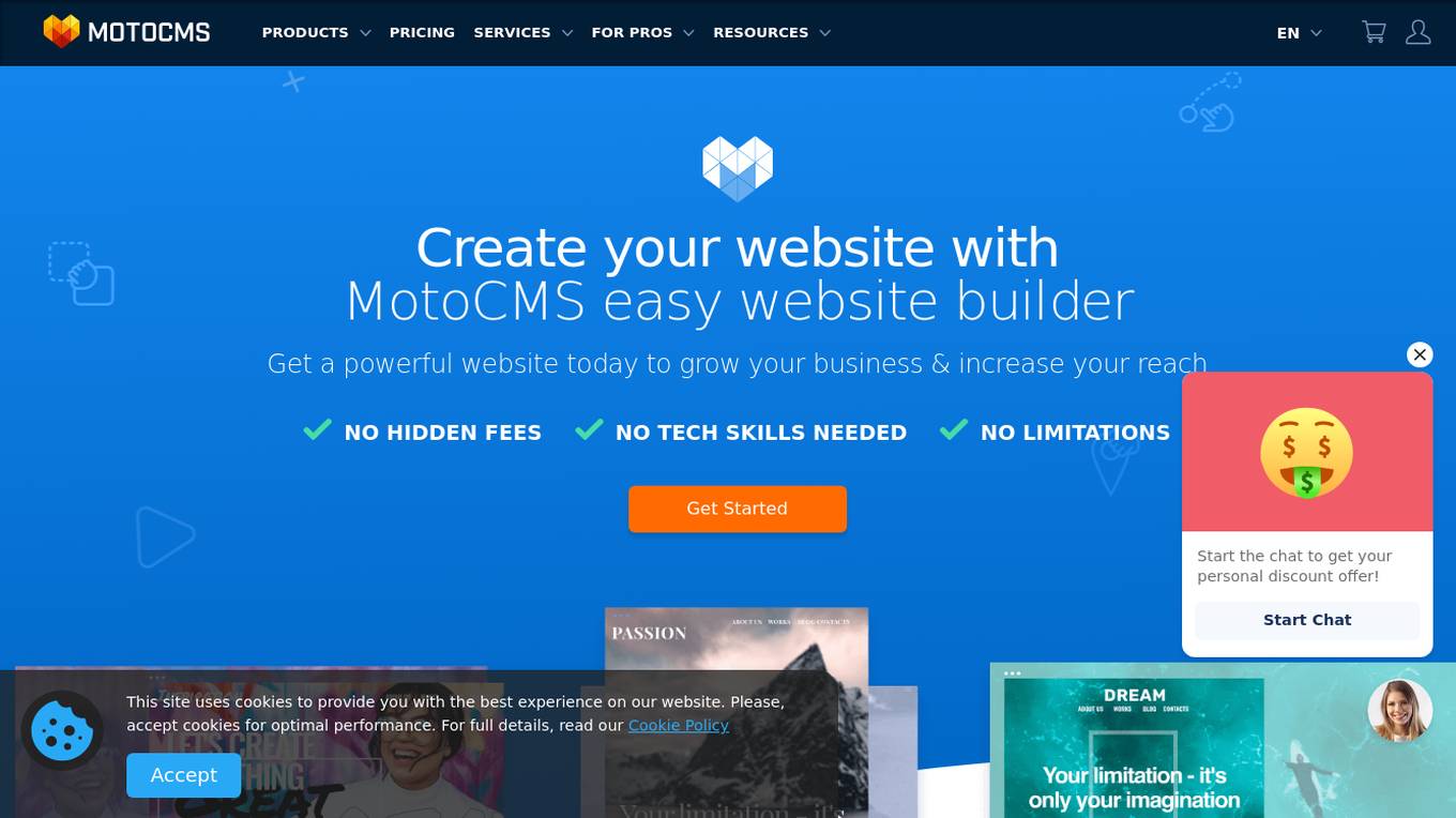 MotoCMS screenshot