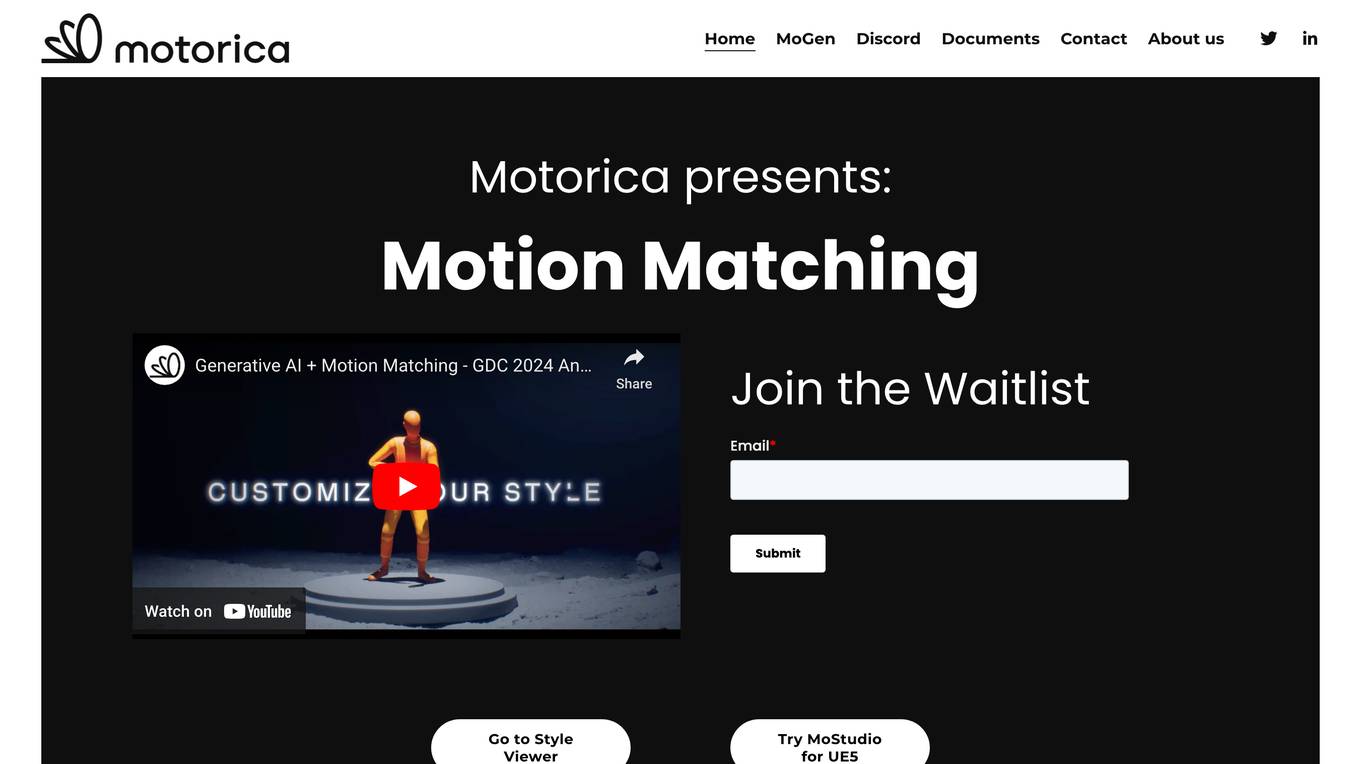 Motorica screenshot