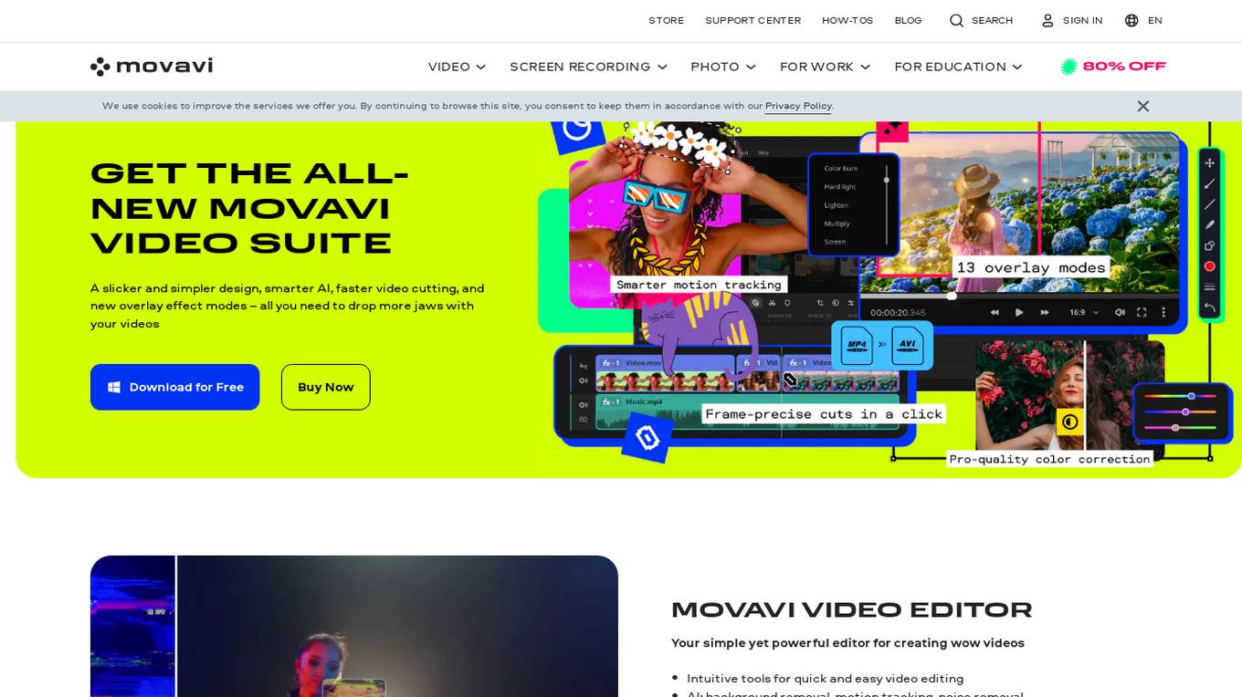 Movavi Video Editor Screenshot