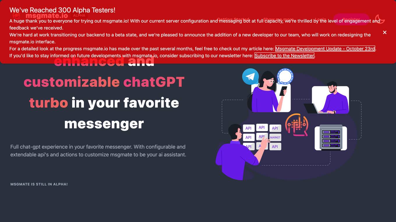 Msgmate.io Screenshot