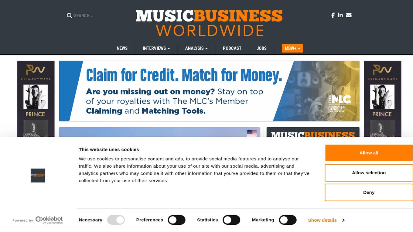 Music Business Worldwide Screenshot