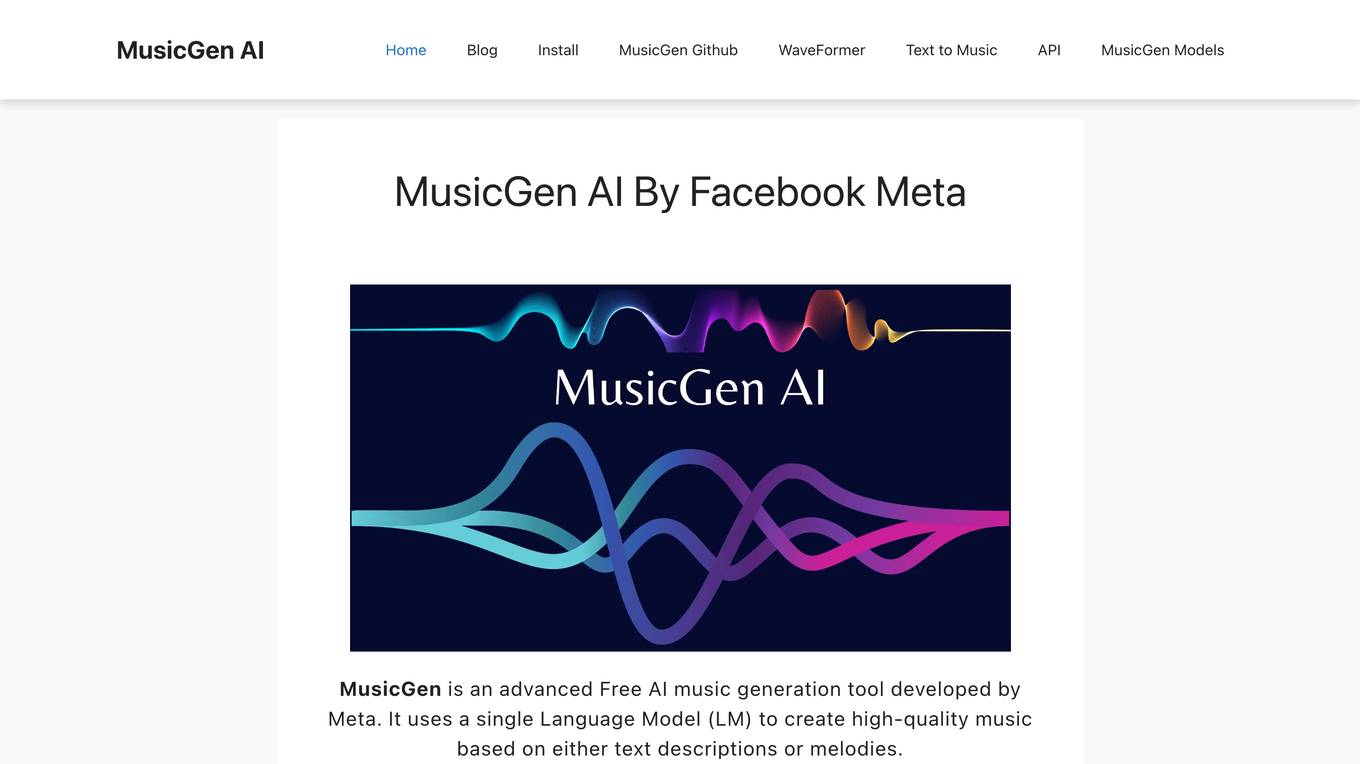 MusicGen AI Screenshot