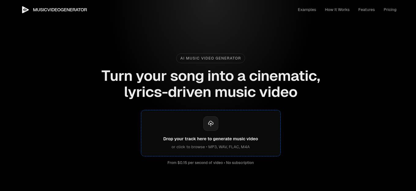 Music Video Generator Screenshot