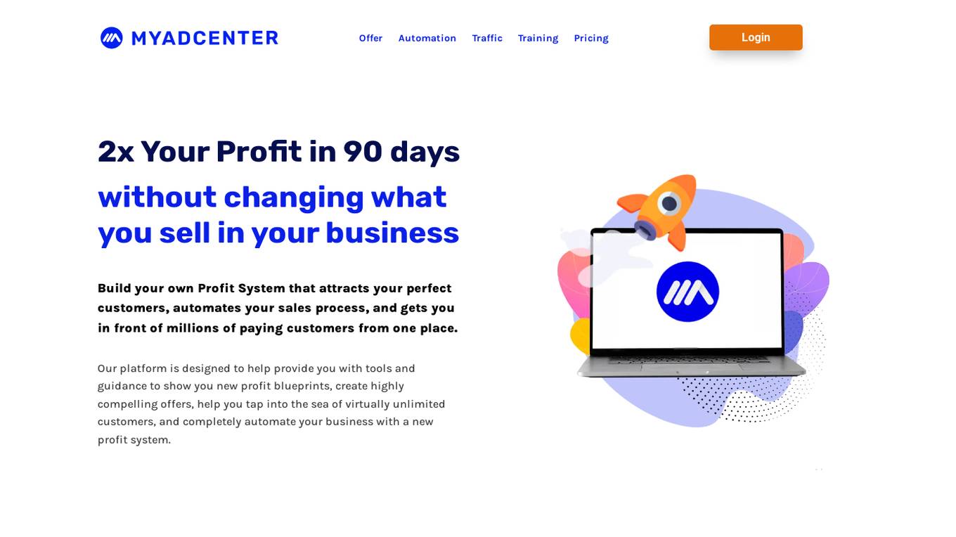 Myadcenter Screenshot