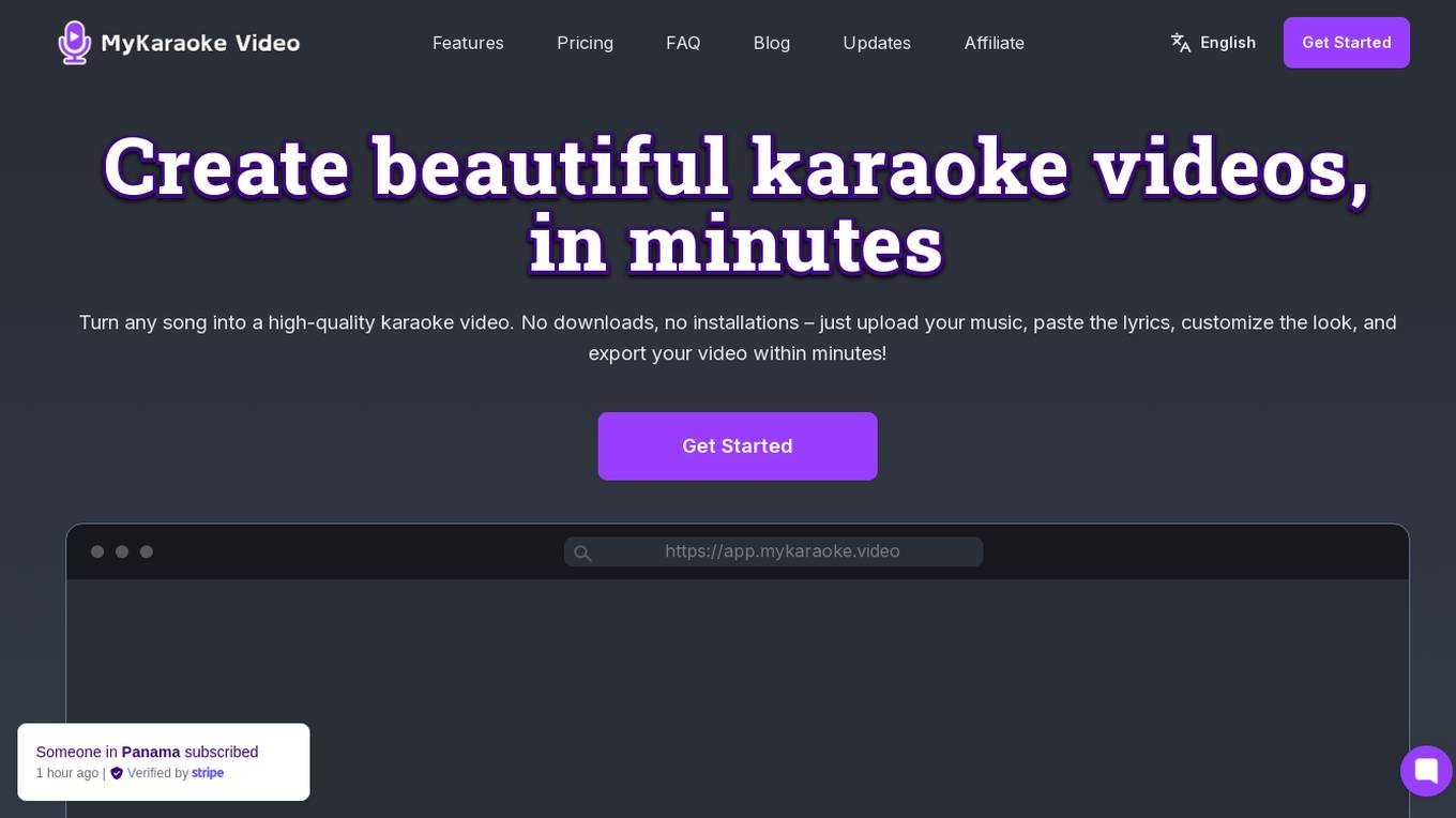 MyKaraoke Video Screenshot