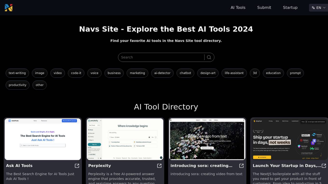 Navs Site Screenshot